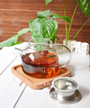 قوری پیرکس درب فلزی کد 3362
