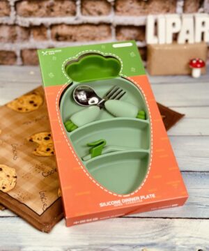 ظرف غذای کودک سلیکونی هویج کد 1002