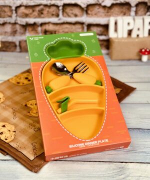 ظرف غذای کودک سلیکونی هویج کد 1002