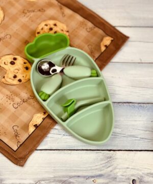 ظرف غذای کودک سلیکونی هویج کد 1002