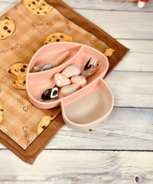 ظرف غذای کودک سلیکونی قارچ کد 1011