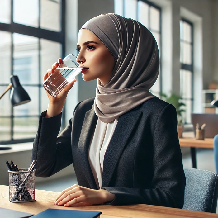 نوشیدن آب
در محل کار