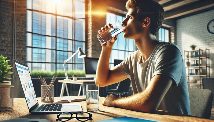 نوشیدن آب در محل کار