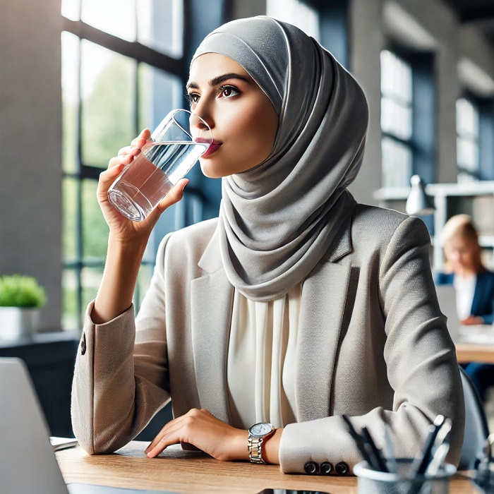 نوشیدن آب در محیط کار
