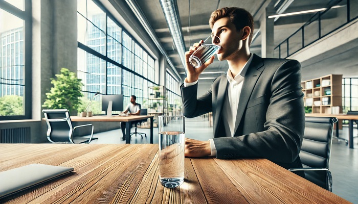نوشیدن آب در محیط کار