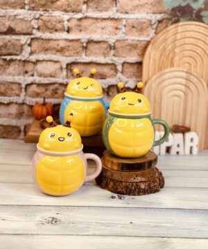 ماگ و ظرف عسل طرح زنبوری کد 8758