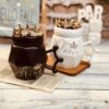 ست ماگ درب آینه ای تاج دار کد 7881