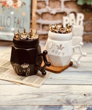 ست ماگ درب آینه ای تاج دار کد 7881