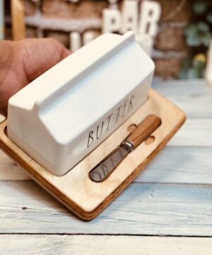 ست کره خوری سرامیکی و چوب کد 9166