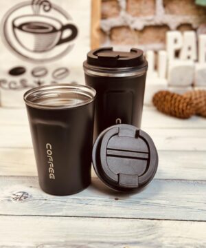 تراول ماگ بدنه پلاستیکی کافی coffee حجم 380 میل کد 1119