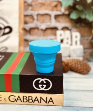 لیوان تاشو سیلیکونی درب دار کد 1204
