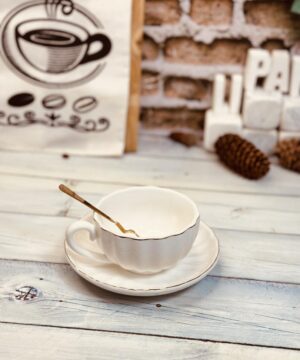 فنجان لته خوری کنگره ای زیر دار کد 2174