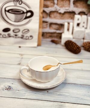 فنجان لته خوری کنگره ای زیر دار کد 2174