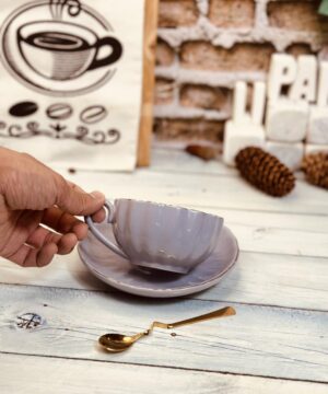 فنجان لته خوری کنگره ای زیر دار کد 2174