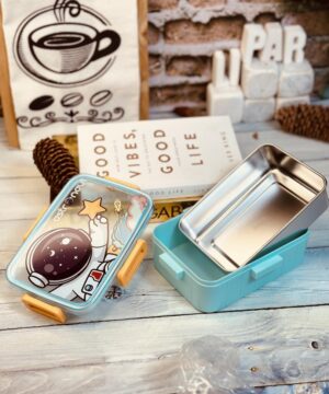 لانچ باکس ظرف غذا داخل استیل عروسکی 1 تکه کد 2252