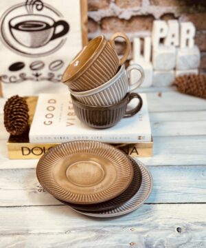 فنجان لاته خوری طرح کلاسیک کد 2270