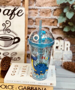 ماگ اسموتی 2 جداره بدون ژل طرح دایناسور کد 2626