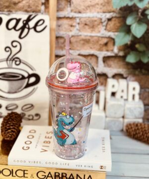 ماگ اسموتی 2 جداره بدون ژل طرح دایناسور کد 2626