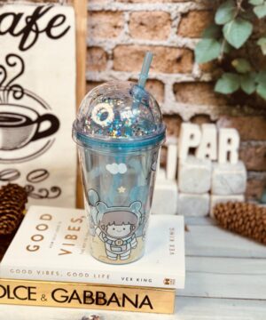 ماگ اسموتی 2 جداره بدون ژل طرح فضایی کد 2631