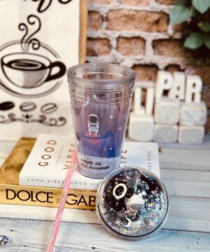 ماگ اسموتی 2 جداره بدون ژل طرح فضا نورد کد 2792