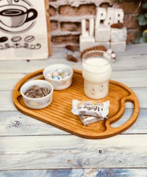 سینی مستطیل چوبی پلای وود کد 5103
