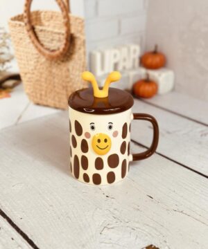 ماگ بلند زرافه ای کیوت کد 7789