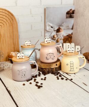 ماگ طرح گربه گود تایم کوچک کد 2657