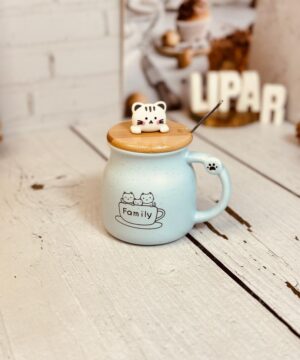 ماگ طرح گربه گود تایم کوچک کد 2657