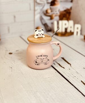 ماگ طرح گربه گود تایم کوچک کد 2657