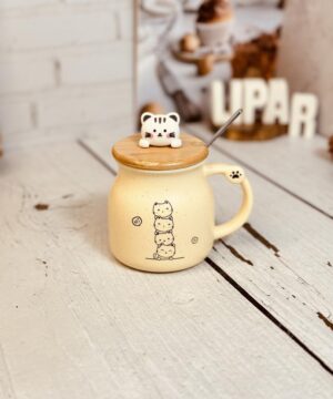 ماگ طرح گربه گود تایم کوچک کد 2657