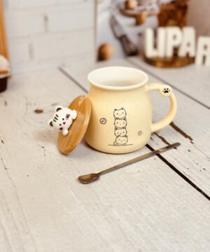 ماگ طرح گربه گود تایم کوچک کد 2657