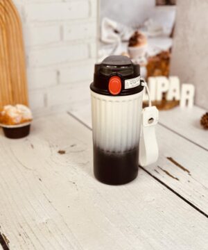 تراول ماگ آمبره ای بدنه خط دار کد 2684