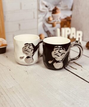 ماگ گل برجسته سرامیکی کد 2718