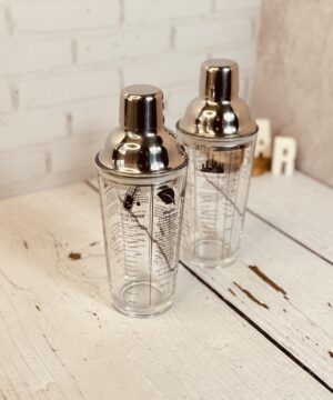 شیکر شیشه ای درب استیل کد 3133