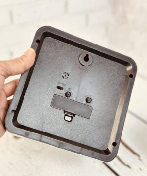 ساعت مربعی کرومی ملودی کد 5480
