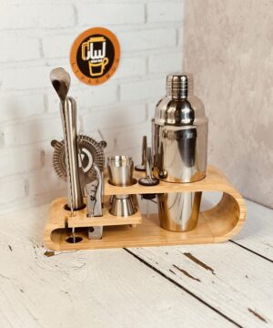 ست بار سرد پایه چوبی استیل کد 6155