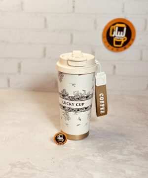 تراول ماگ استیل دوسرنوش طرح گل ژاپنی کد 8282