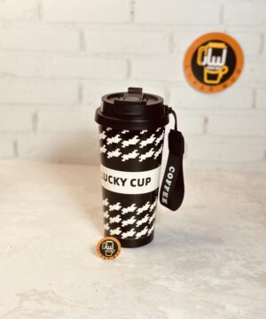 تراول ماگ استیل دوسرنوش طرح گل ژاپنی کد 8282