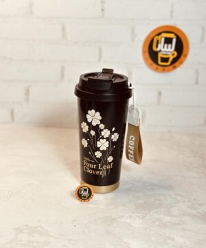 تراول ماگ استیل دوسرنوش طرح گل ژاپنی کد 8282