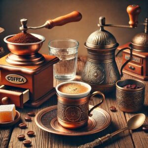 تجهیزات تهیه ی قهوه ترک