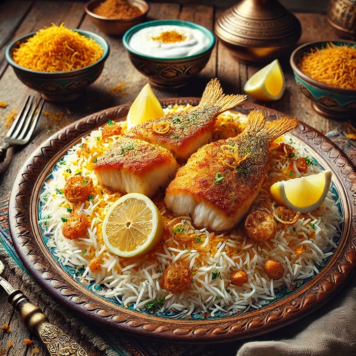 سبزی پلو با ماهی