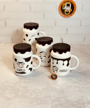 ماگ سراميكى نى دار طرح MILK كد 9222