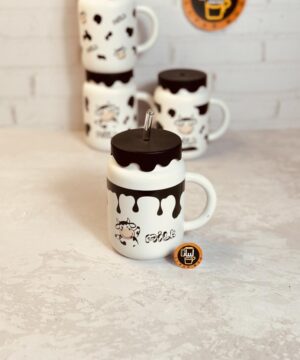 ماگ سراميكى نى دار طرح MILK كد 9222