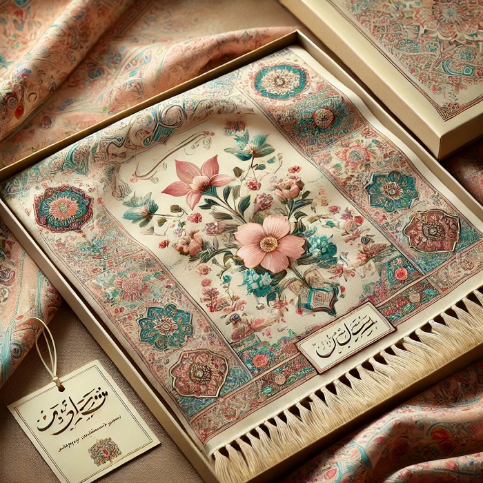 شال یا روسری با طرح خاص