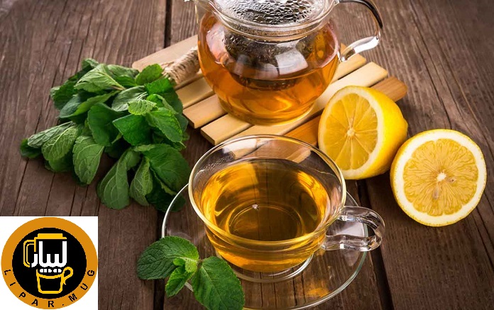 چای سبز با لیمو و نعناع