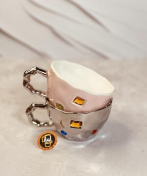 فنجان لته خوری نگین دار کد 2240