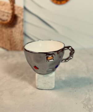 فنجان لته خوری نگین دار کد 2240