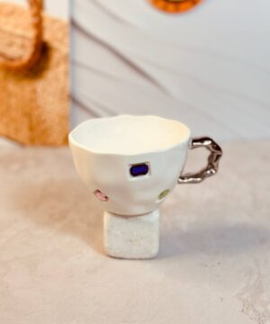 فنجان لته خوری نگین دار کد 2240