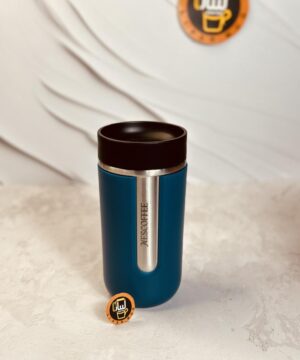 تراول ماگ 400 میل بزرگ طرح نسپرسو NESCOFFE درب مشکی كد 7235
