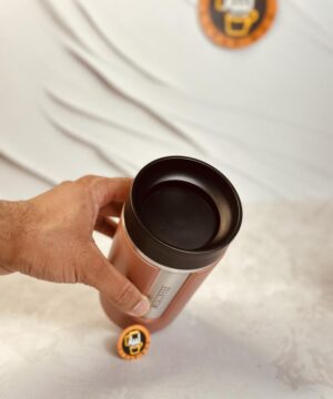 تراول ماگ 400 میل بزرگ طرح نسپرسو NESCOFFE درب مشکی كد 7235